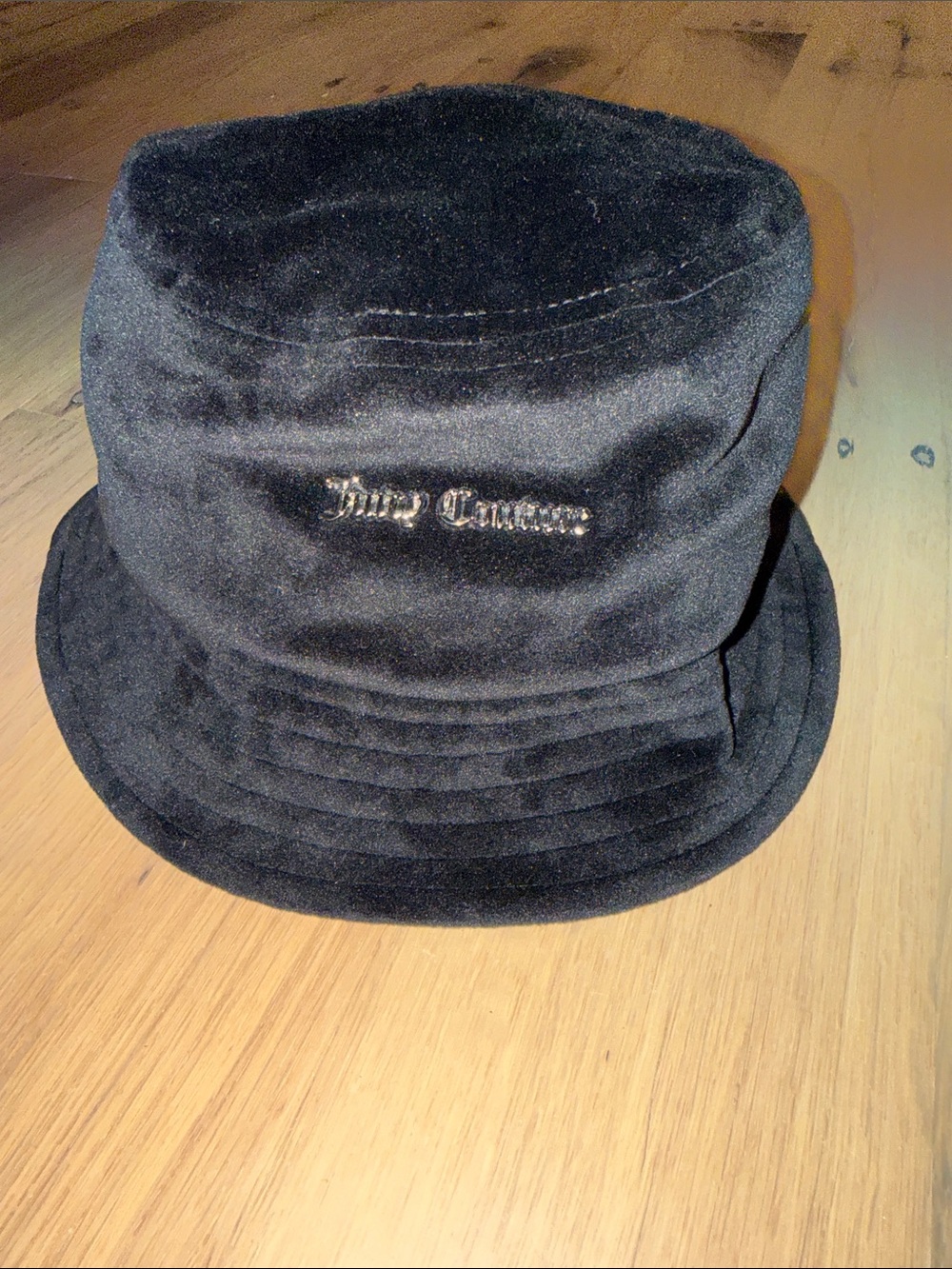 Juicy Couture Black Velvet Bucket Hat